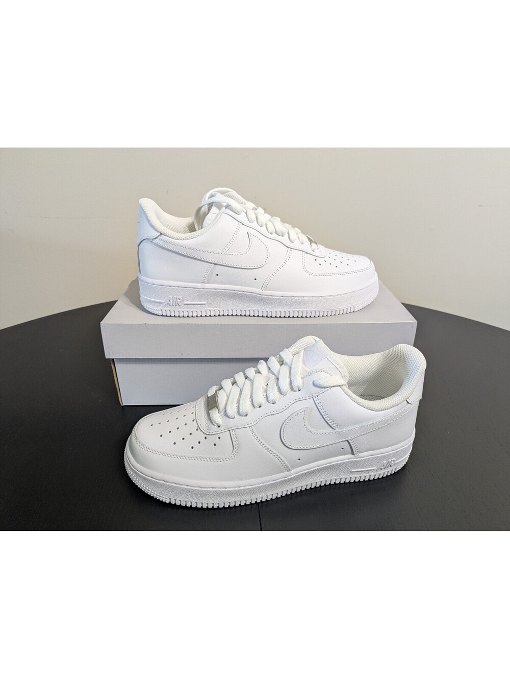 Nike Air Force 1 '07 Triple White Sneakers - Women's Size 9 - New in Box